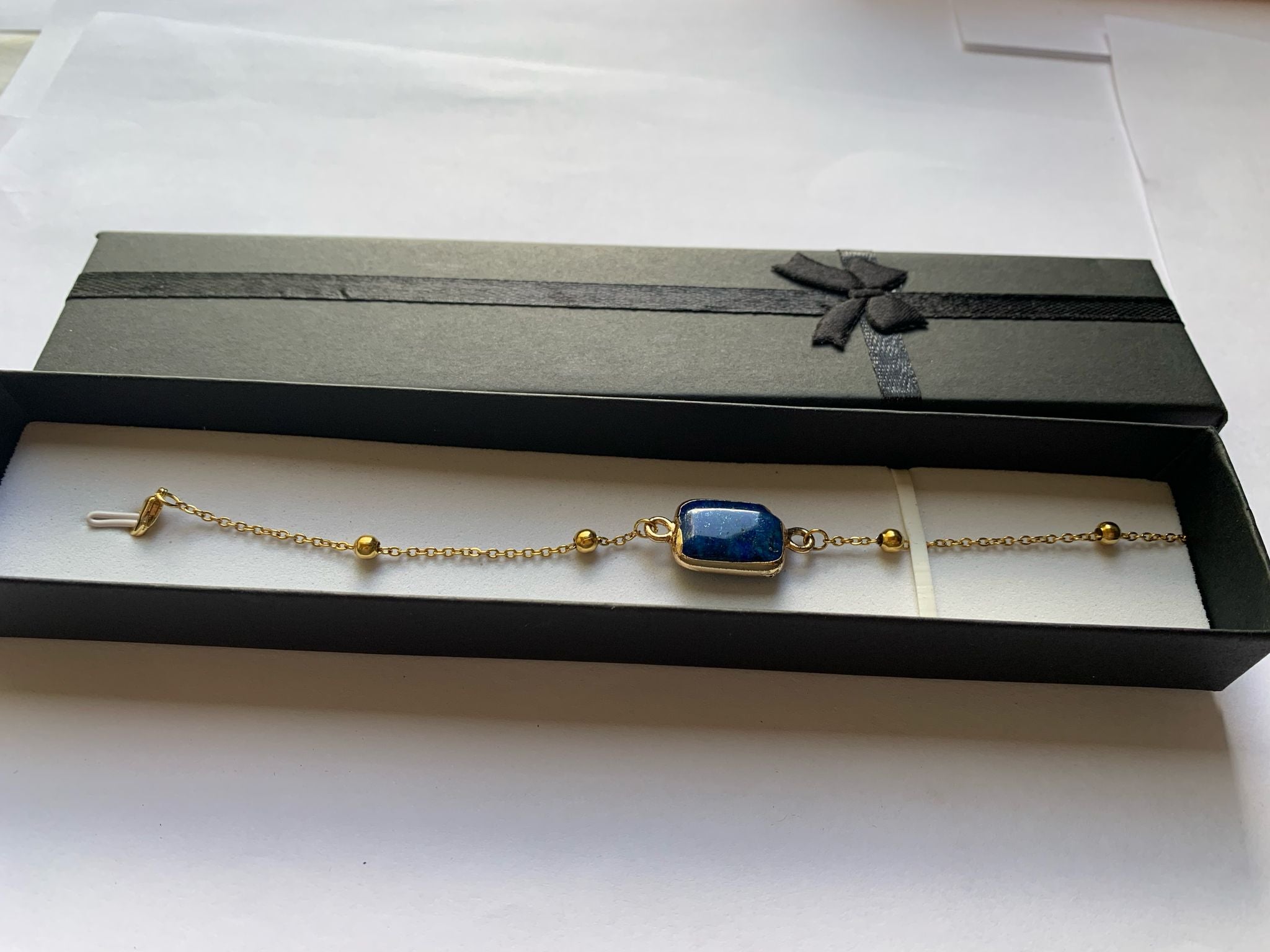 Midnight Ocean Stone Bracelet